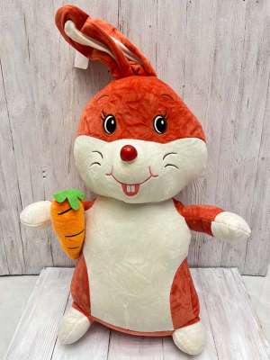 عروسک خرگوش هویج به دست سایز 60
