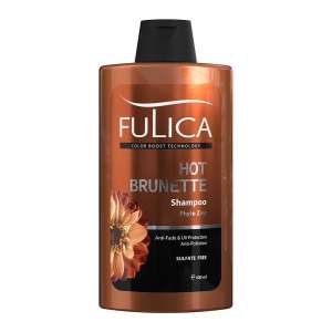 شامپو تثبیت کننده و محافظ موهای رنگ شده (موهای قهوه‌ای و مشکی) 400 میل فولیکا FULICA