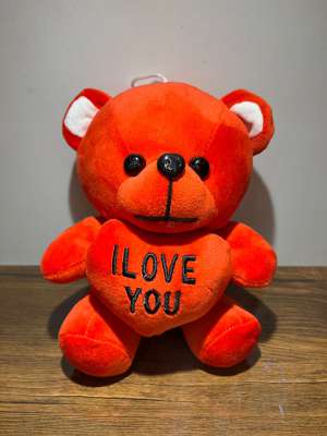 عروسک طرح خرس قرمز قلب دار نانو مناسب ولنتاین 20سانتی