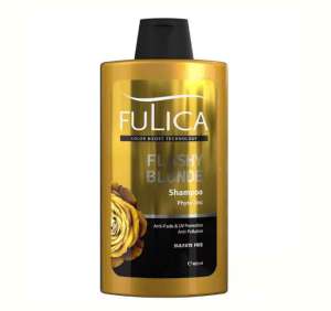 شامپو بدون سولفات فولیکا تثبیت کننده و محافظ موهای رنگ شده فولیکا FULICA انواع موهای بلوند 400 میل