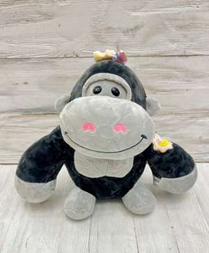 عروسک میمون خندان ( رنگ : مشکی)